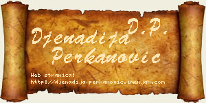 Đenadija Perkanović vizit kartica